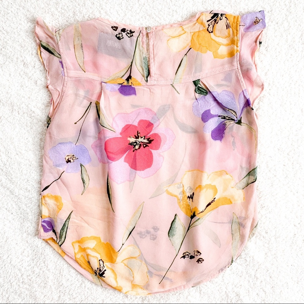 Reformation Floral Ruffle Sleeve Boho Top - Picture 5 of 13